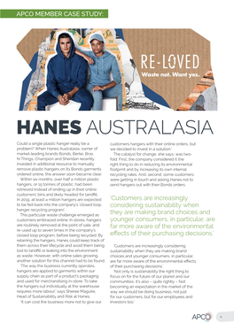 Hanes Australasia