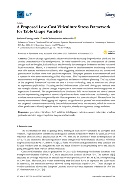 A Proposed Low-Cost Viticulture Stress Framework for Table Grape Varieties