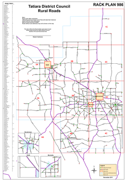 Tatiara District Council Rural Roads Rack Plan