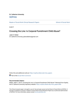 Is Corporal Punishment Child Abuse?