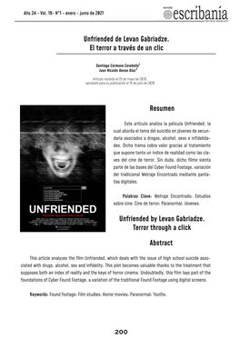 Unfriended by Levan Gabriadze. Terror Through a Click Abstract