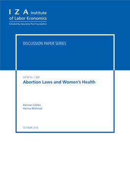 Abortion Laws and Women's Health