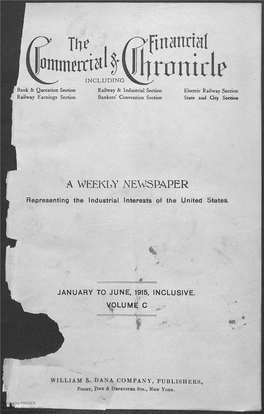 January to June 1915, Inclusive: Index to the One Hundredth Volume, Vol