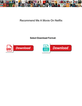 Recommend Me a Movie on Netflix