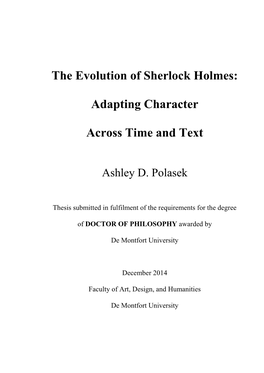 The Evolution of Sherlock Holmes: Adapting Character Across Time