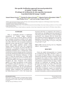 Site-Specific Fertilization Approach Increased