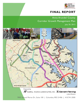 Anne Arundel County Corridor Growth Management Plan Final Report