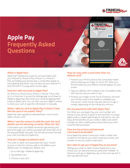 Apple Pay Faqs