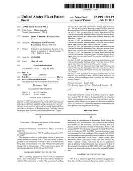 (12) United States Plant Patent (10) Patent No.: US PP21,710 P3 Barritt (45) Date of Patent: Feb