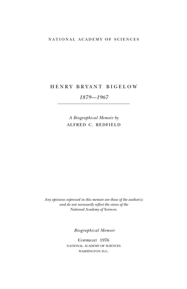 Bigelow, Henry Bryant