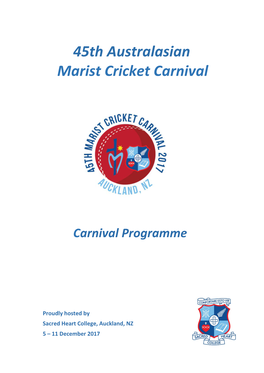 History of the Marist Cricket Carnival