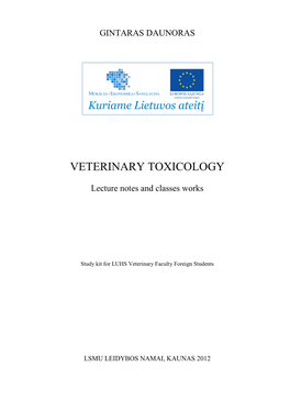 Veterinary Toxicology