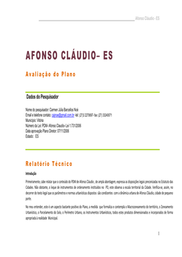 Afonso Cláudio– Es