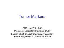 Tumor Markers