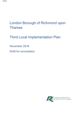 London Borough of Richmond Upon Thames Third Local Implementation Plan