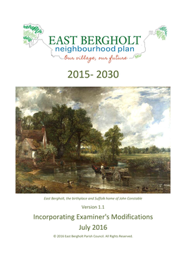 East Bergholt Neighbourhood Plan