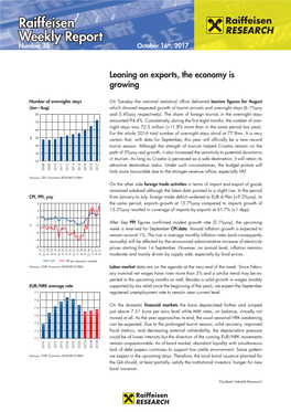 Raiffeisen Weekly Report, Nr. 38/2017