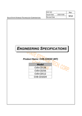 Engineering Specifications