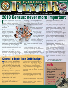 2010 Census: Never More Important