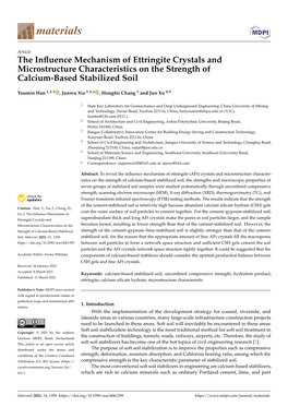 The Influence Mechanism of Ettringite Crystals and Microstructure