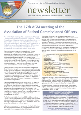 The 17Th AGM Meeting of the Association of Retired Commissioned Officers