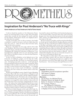 No Truce with Kings” Karen Anderson on Poul Anderson’S Hall of Fame Award