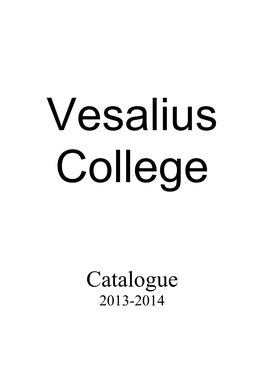 Catalogue 2013-2014 TABLE of CONTENTS
