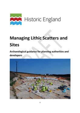 Managing Lithic Scatters and Sites