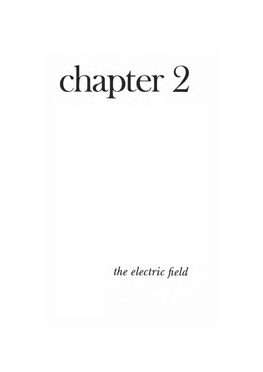 A Problem-Solving Approach – Chapter 2: the Electric Field
