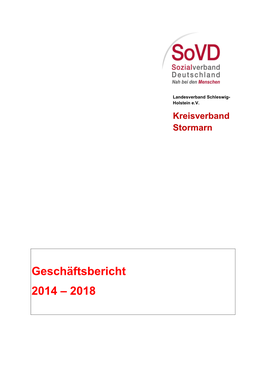 Geschäftsbericht 2014 – 2018