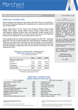 Merchant Funds Management Newsletter Novemberaugust 20182020