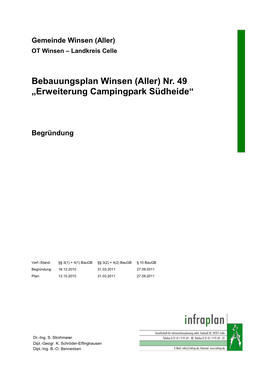 Nr. 49 „Erweiterung Campingpark Südheide“