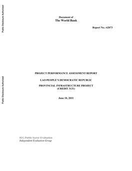 World Bank Document