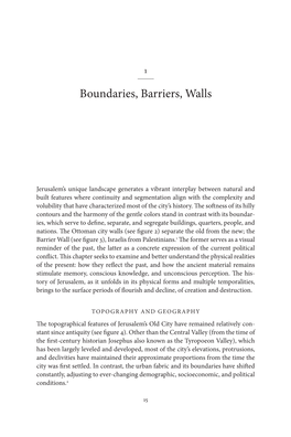 Boundaries, Barriers, Walls
