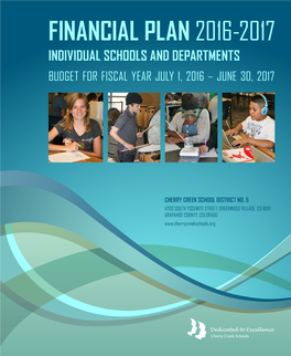 Financial Plan and Budget 2016-17