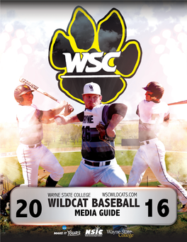 Wildcat Baseball 20 Media Guide 16 2016 Wildcat Baseball