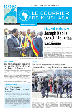 Joseph Kabila Face À L'équation Kasaienne