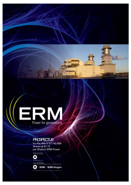 PROSPECTUS for the Offer of 57,142,858 Shares at $1.75 Per Share in ERM Power