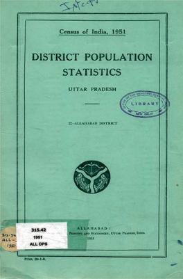 District Population Statistics, 22 Allahabad, Uttar Pradesh