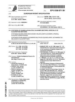 Synthesis of Equimolar Multiple Oligomer Mixtures