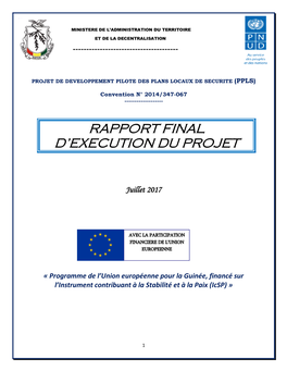 Rapport Final D'execution Du Projet