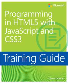 Programming in HTML5 with Javascript and CSS3 Ebook
