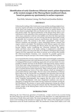 (Silurian) Anoxic Palaeo-Depressions at the Western Margin of the Murzuq Basin (Southwest Libya), Based on Gamma-Ray Spectrometry in Surface Exposures