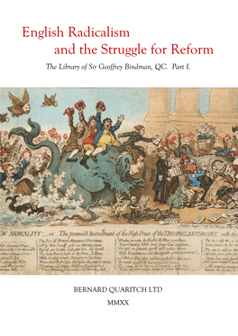 English Radicalism and the Struggle for Reform