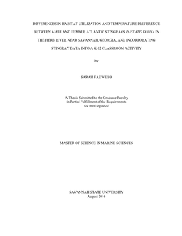 Sarahwebb Thesis 2016.Pdf (2.592Mb)