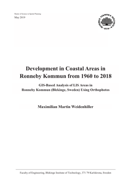 Development in Coastal Areas in Ronneby Kommun from 1960 to 2018