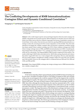 The Conflicting Developments of RMB Internationalization: Contagion