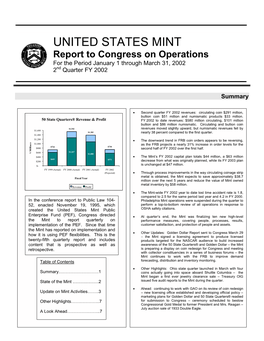 2002 Second Quarter United States Mint Public Enterprise