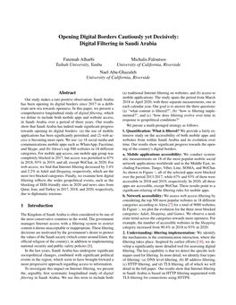 Digital Filtering in Saudi Arabia