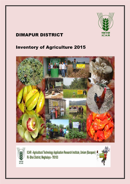 DIMAPUR DISTRICT Inventory of Agriculture 2015
